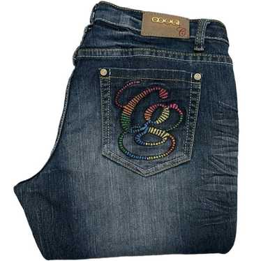 Coogi Coogi Y2K Rainbow Embroidered Skinny Jeans