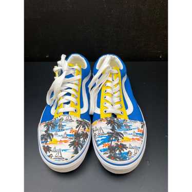 Vans Vans Unisex Blue Yellow Tropical Skater Shoes