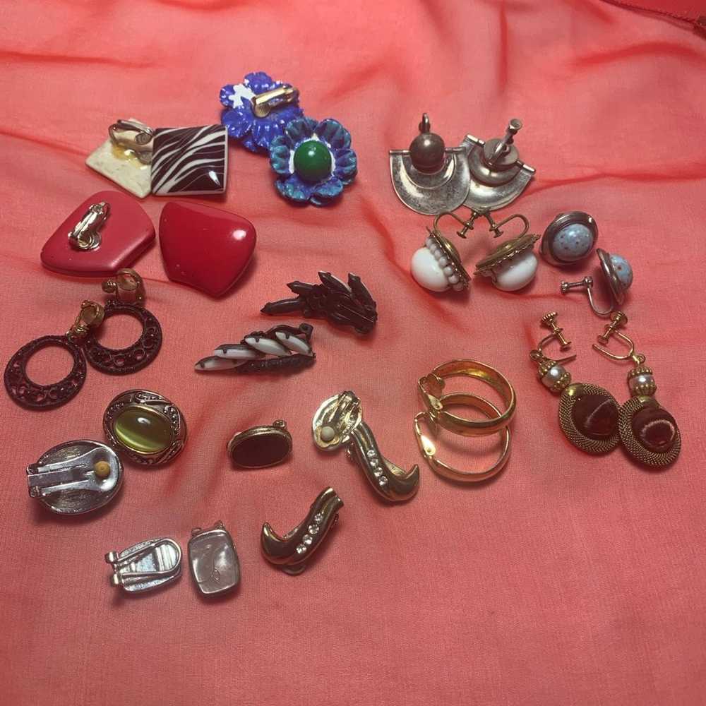 Clip on & Twist on Earrings Lot of 14 - image 1