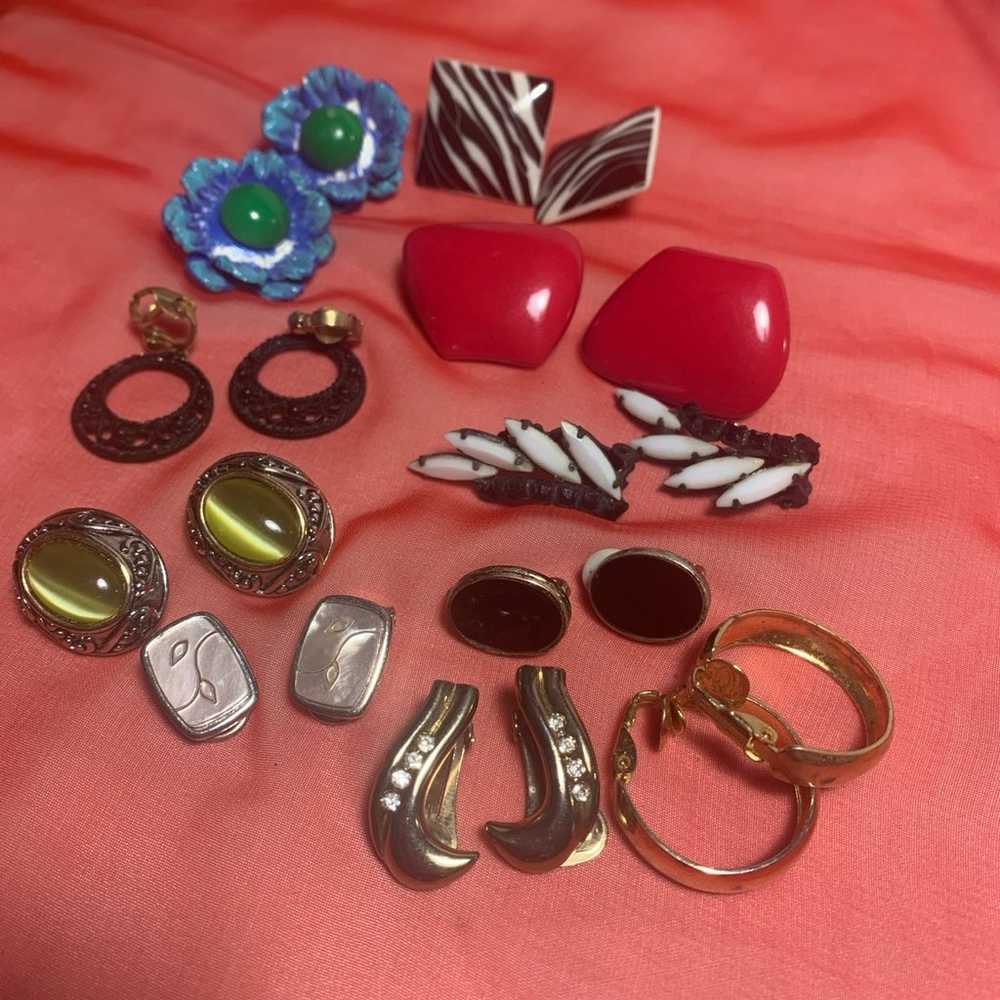 Clip on & Twist on Earrings Lot of 14 - image 2