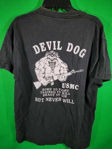 Tultex vtg 90s US MARINE CORPS BAD DOG SEMPER FIDE