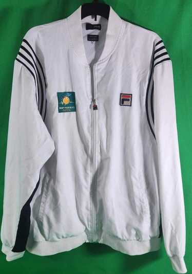 Fila Vintage Fila White Tennis Jacket - BNP Pariba