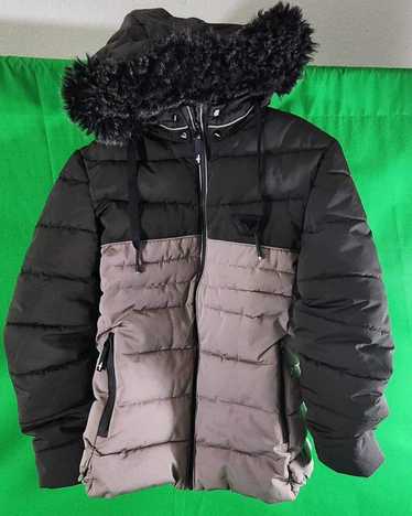 Designer Stylish Black and Gray Puffer Jacket with