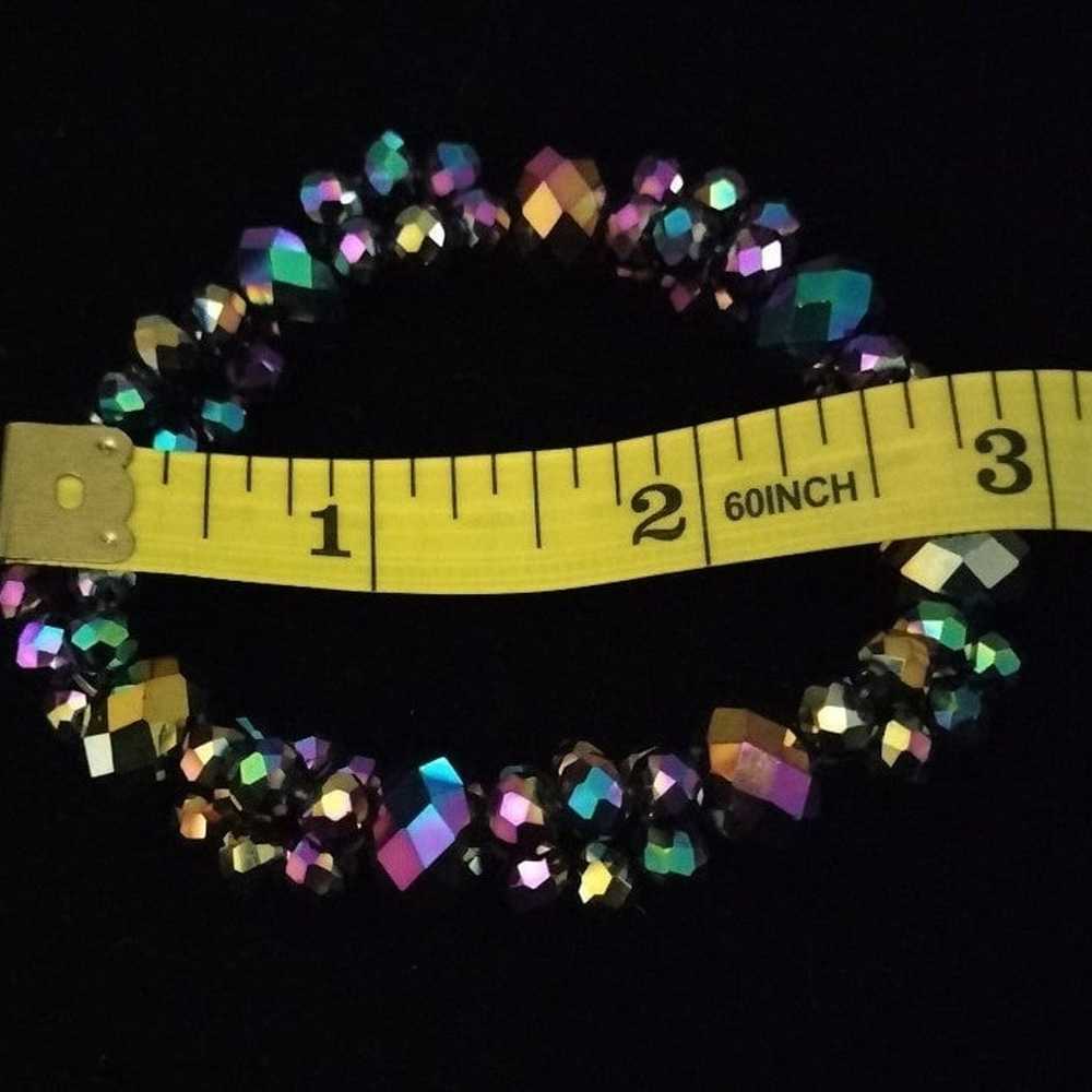 Oil Spill Crystal Bracelet and Dangles - image 2