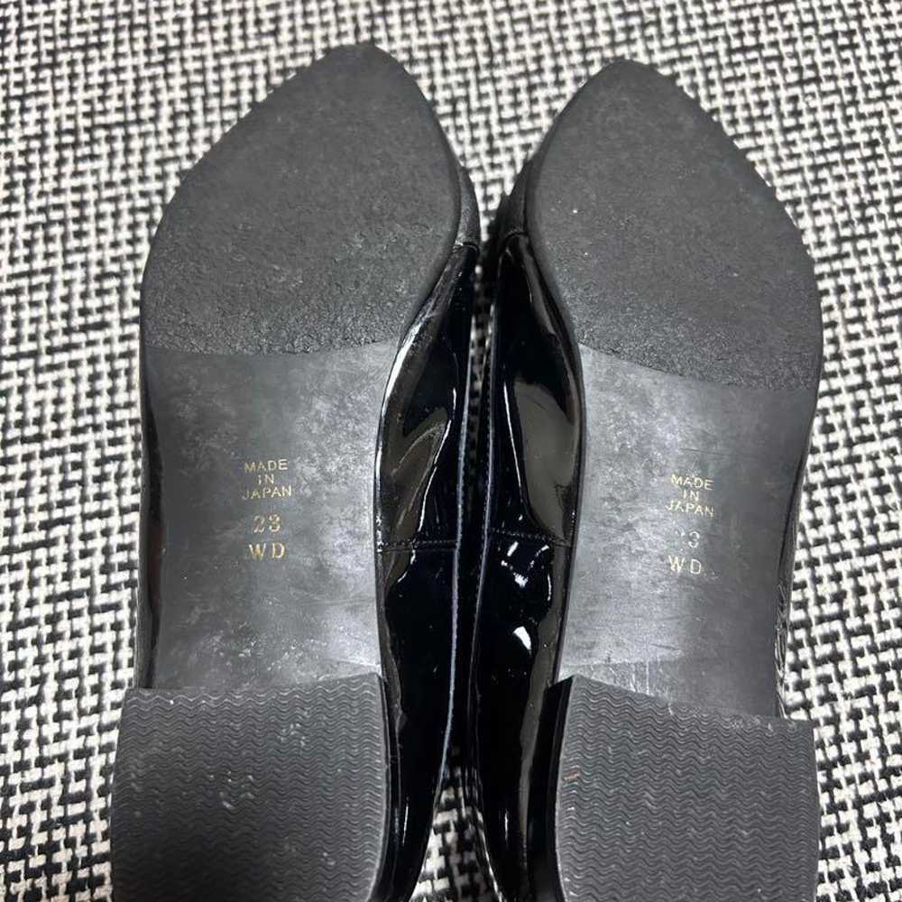 DIANA Black Flat Shoes with Ribbon, 23cm - image 3