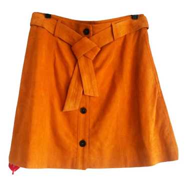 Joie Leather mini skirt