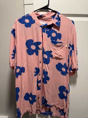 Urban Outfitters UO Daisy Print Button-Down Shirt