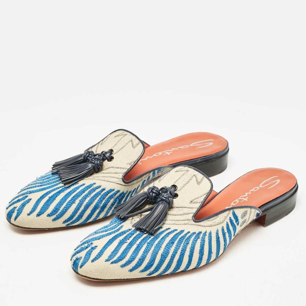 Santoni Cloth sandal - image 2