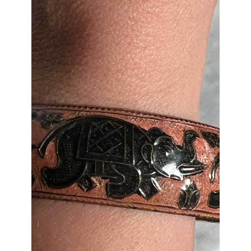 Handmade Metal Elephant Bracelet - image 3