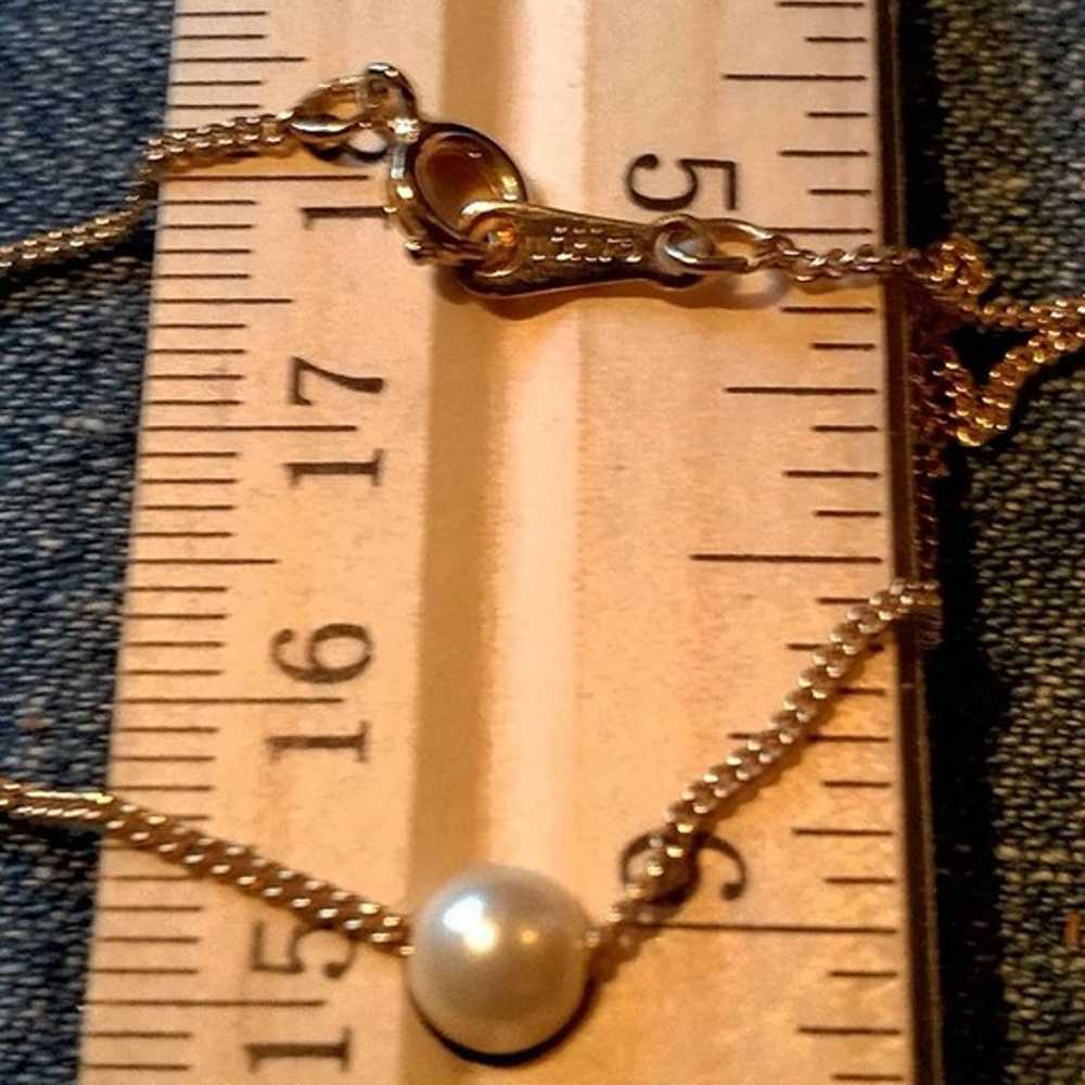 Vintage Avon SIngle Pearl Necklace - image 4