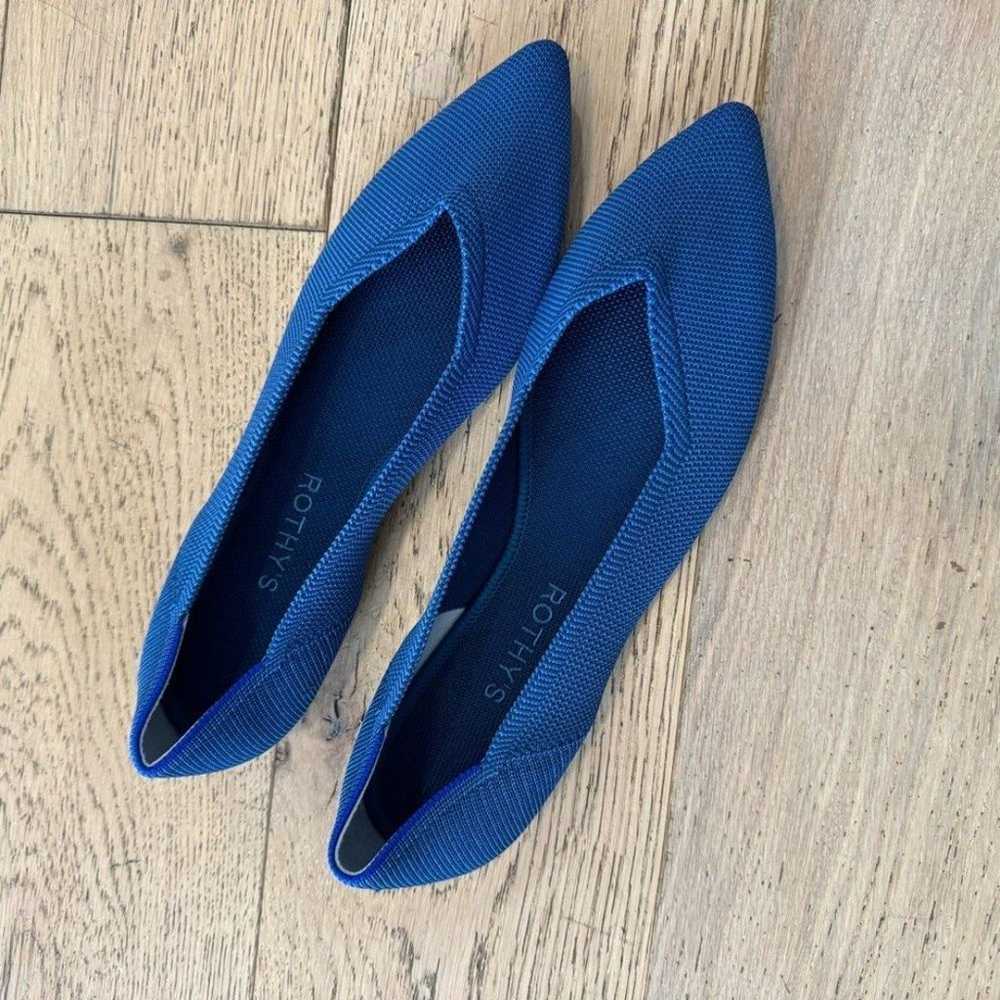 Rothy’s Pointy Flats Size 9.5 Blue - image 4