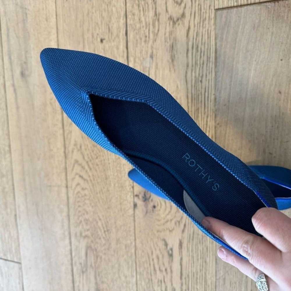 Rothy’s Pointy Flats Size 9.5 Blue - image 9