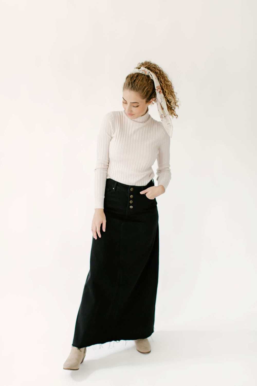 The Main Street Exchange 'Haven' Long Denim Skirt… - image 2