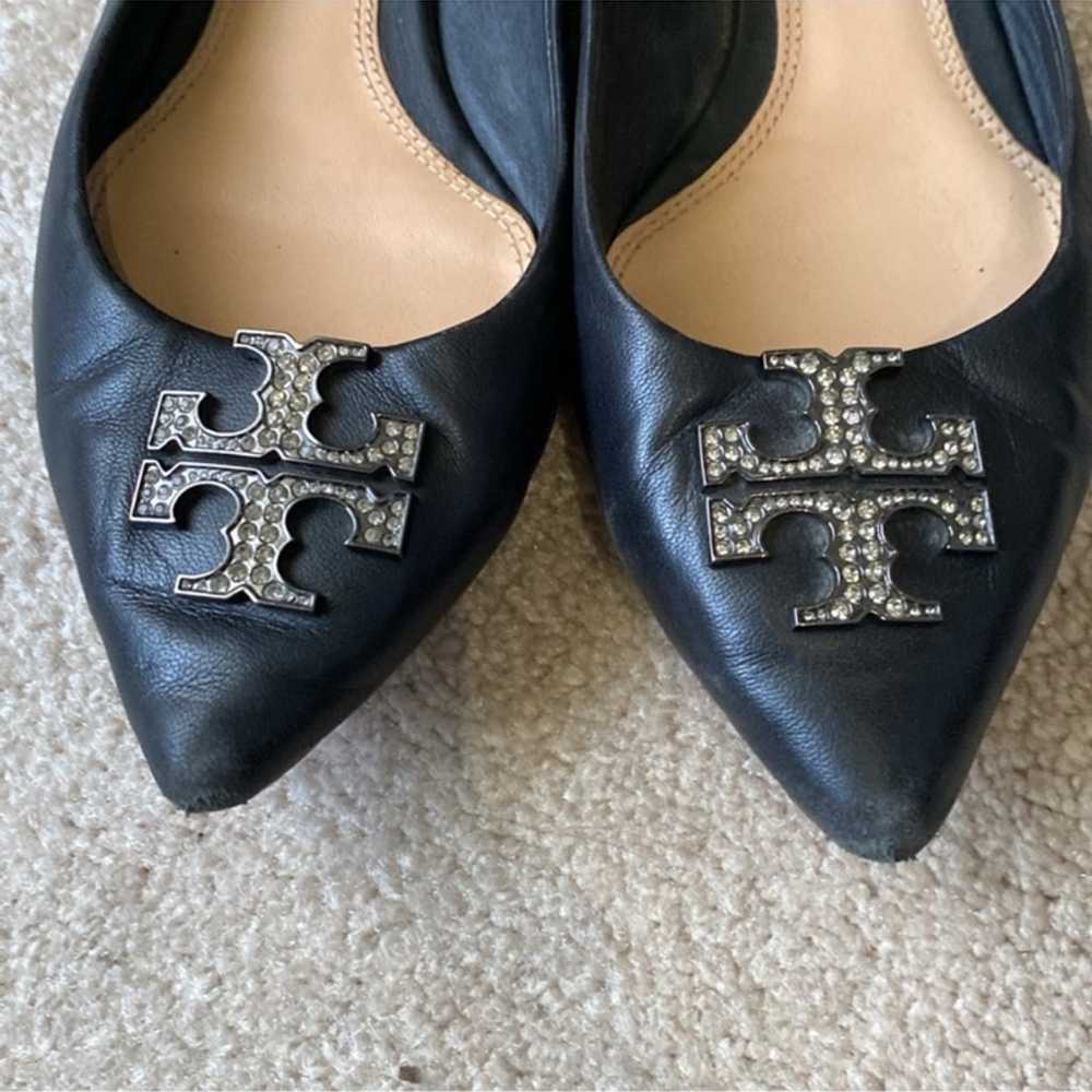 TORY BURCH BLACK LEATHER
BALLET FLATS - image 4