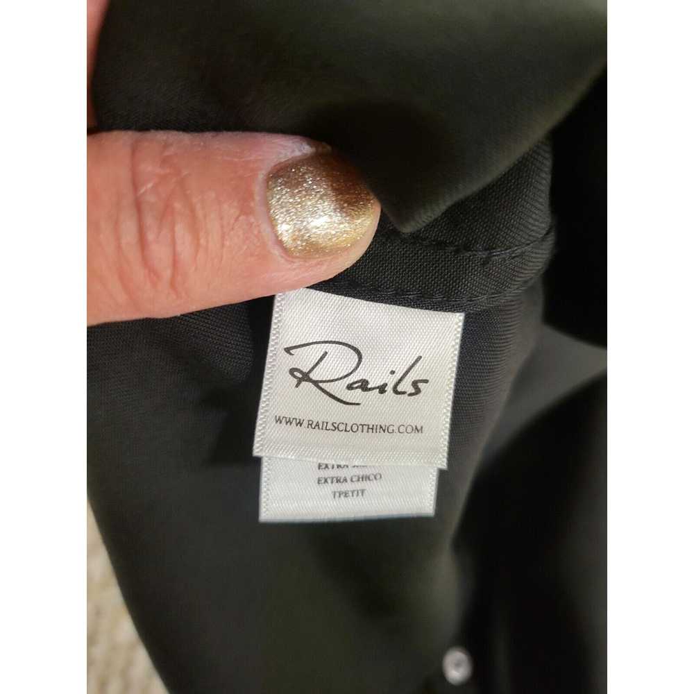 Rails Rails Womens Size XS Black Long Sleeve Blou… - image 8