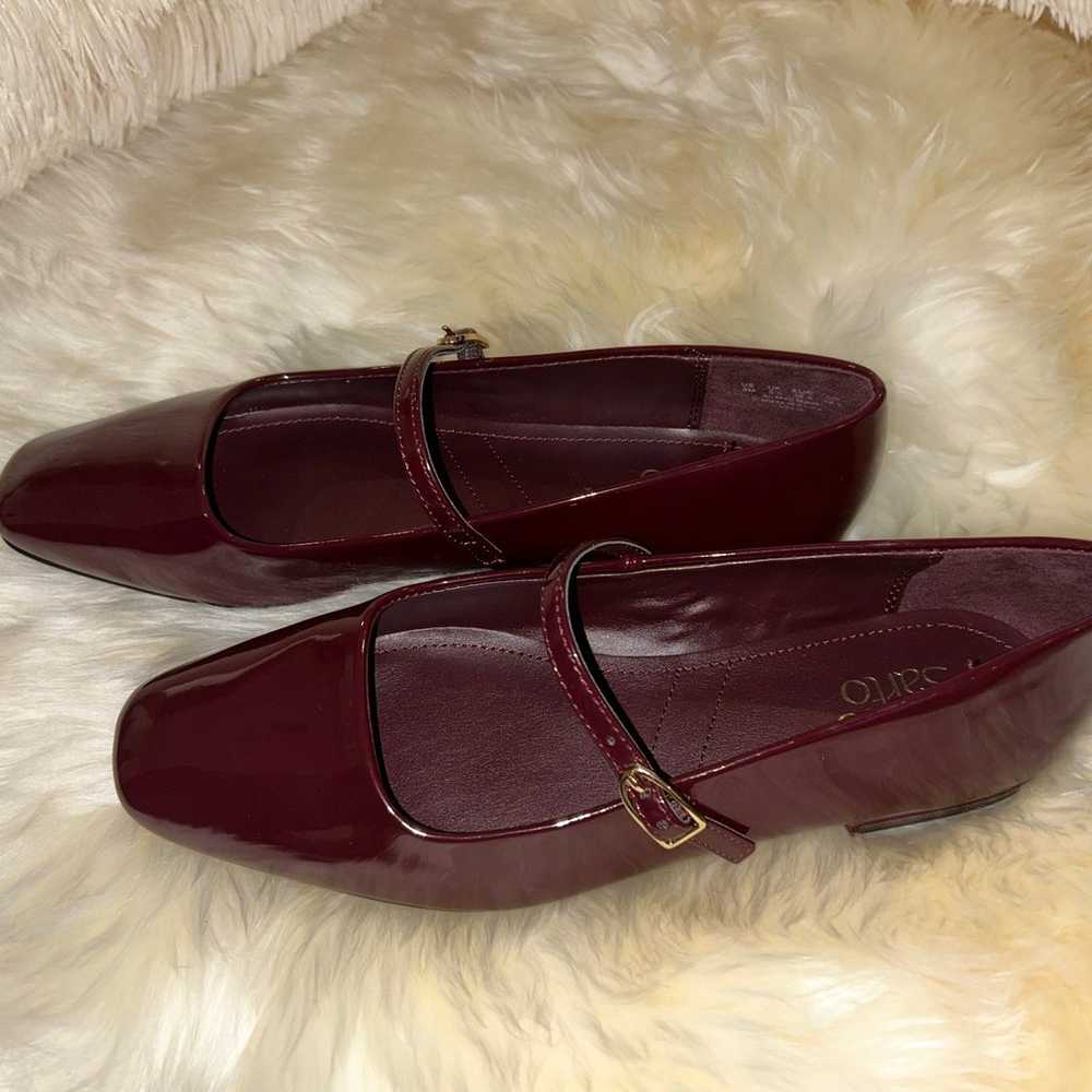 Franco Sarto Burgundy/Maroon Mary Jane Ballet Fla… - image 6