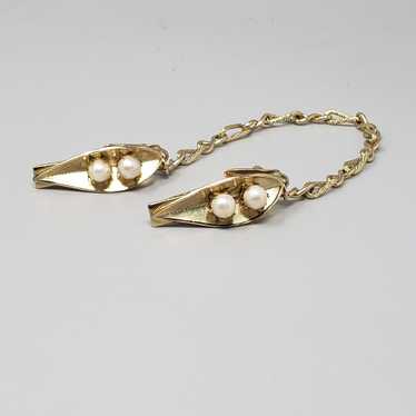 Vintage Gold-Tone Sweater Guard - image 1