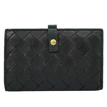 Bottega Veneta Black Leather Wallet (Pre-Owned)