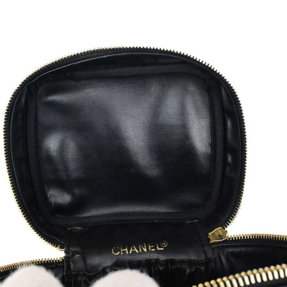 Chanel Bicolore Black Leather Handbag (Pre-Owned) - image 12