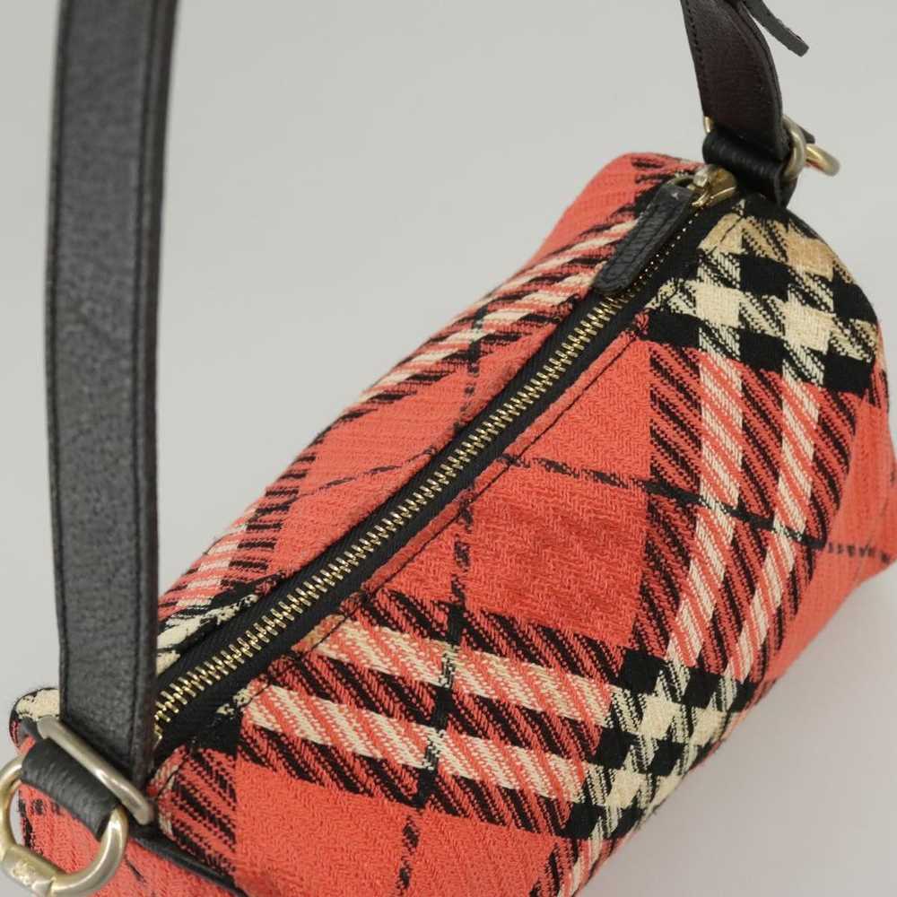 Burberry Nova Check Red Canvas Handbag (Pre-Owned) - image 10