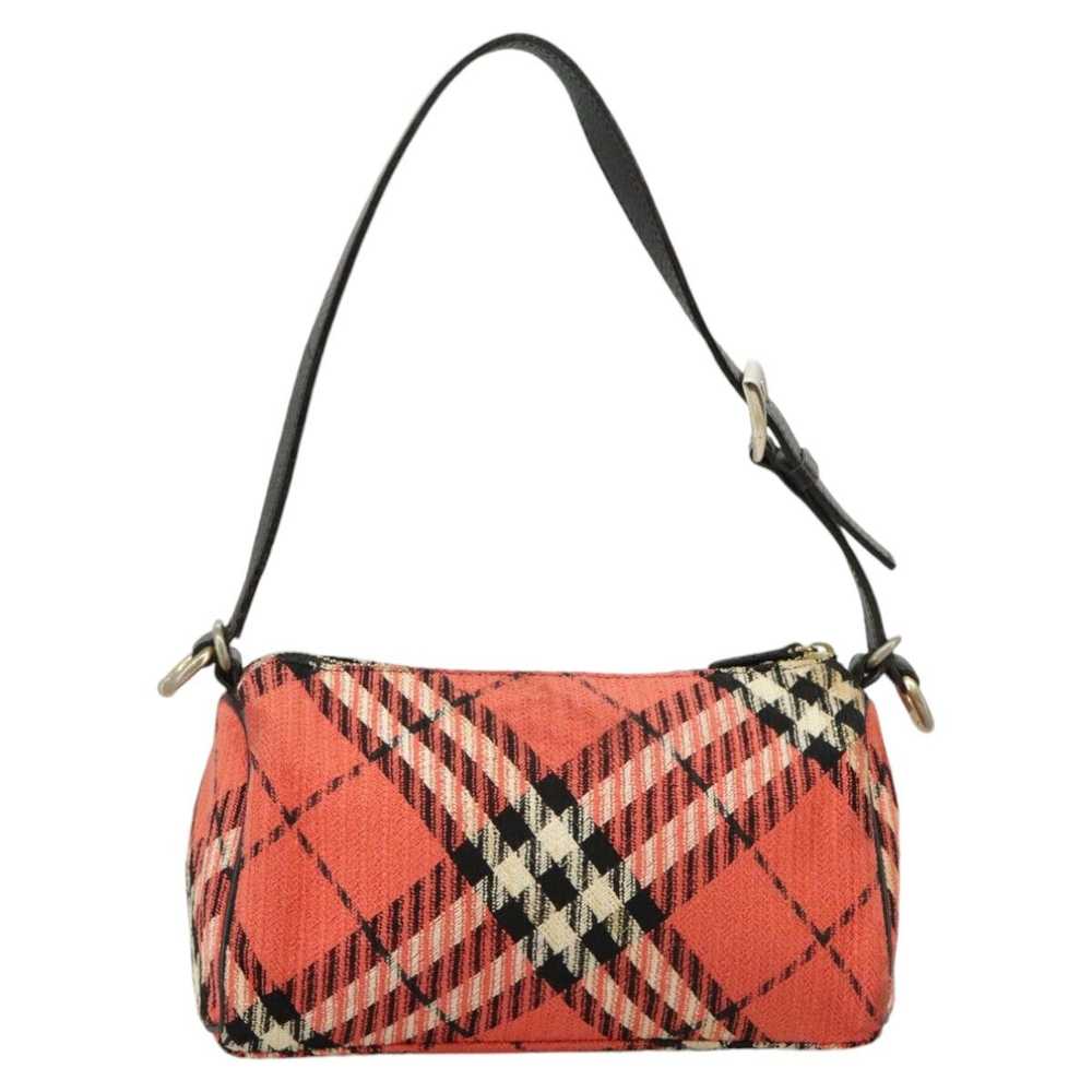 Burberry Nova Check Red Canvas Handbag (Pre-Owned) - image 2