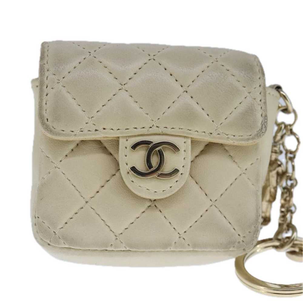 Chanel Coco Mark Beige Leather Wallet (Pre-Owned) - image 1