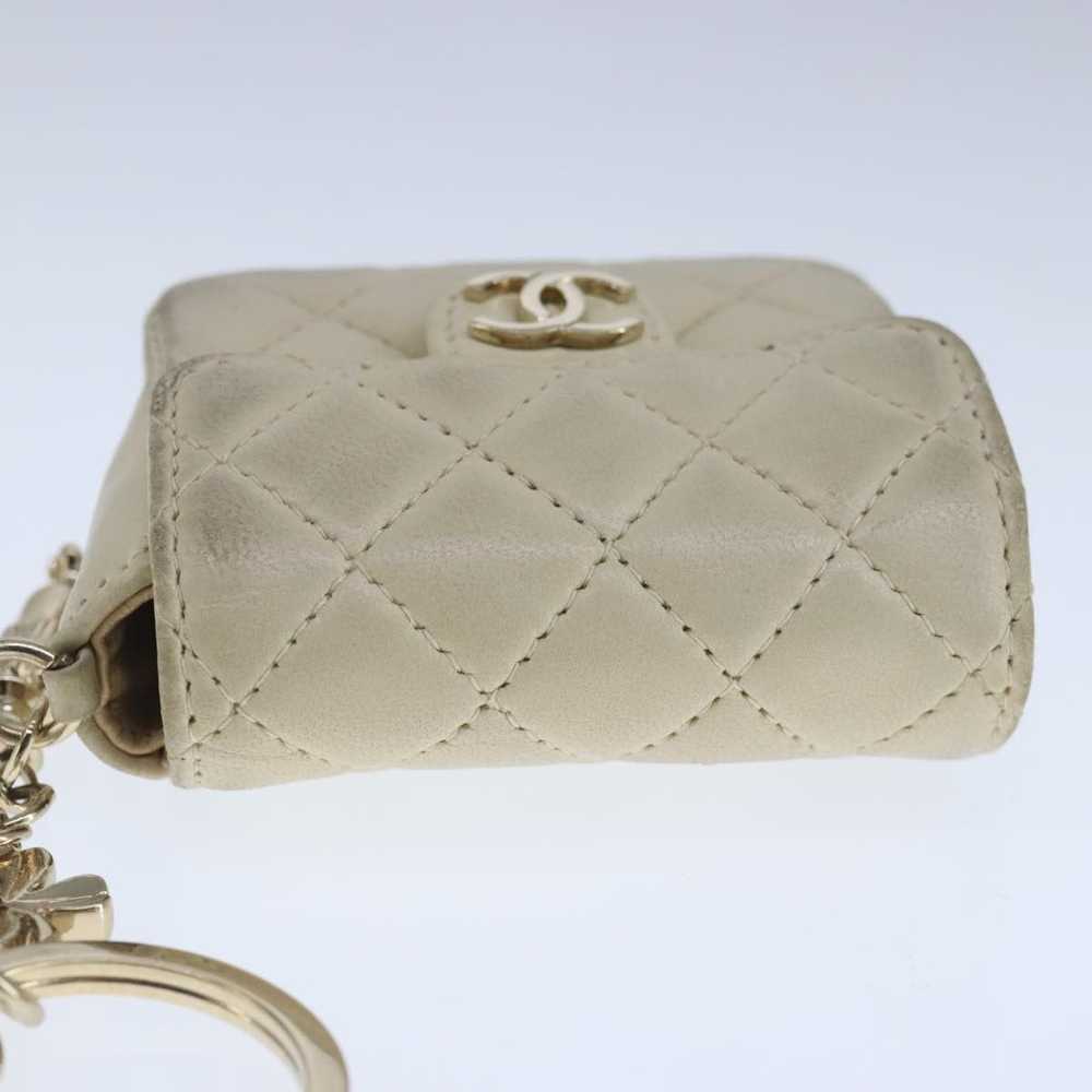 Chanel Coco Mark Beige Leather Wallet (Pre-Owned) - image 4