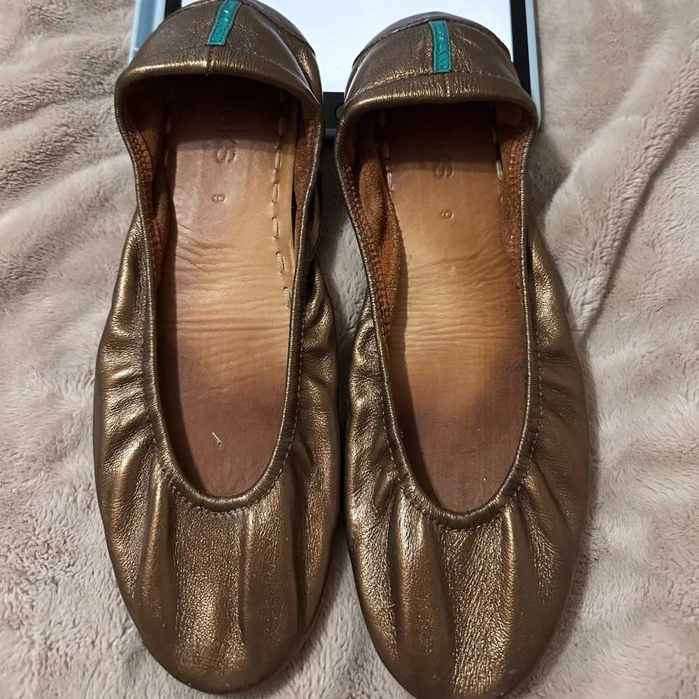 Tieks size 9 custom bronze - image 1