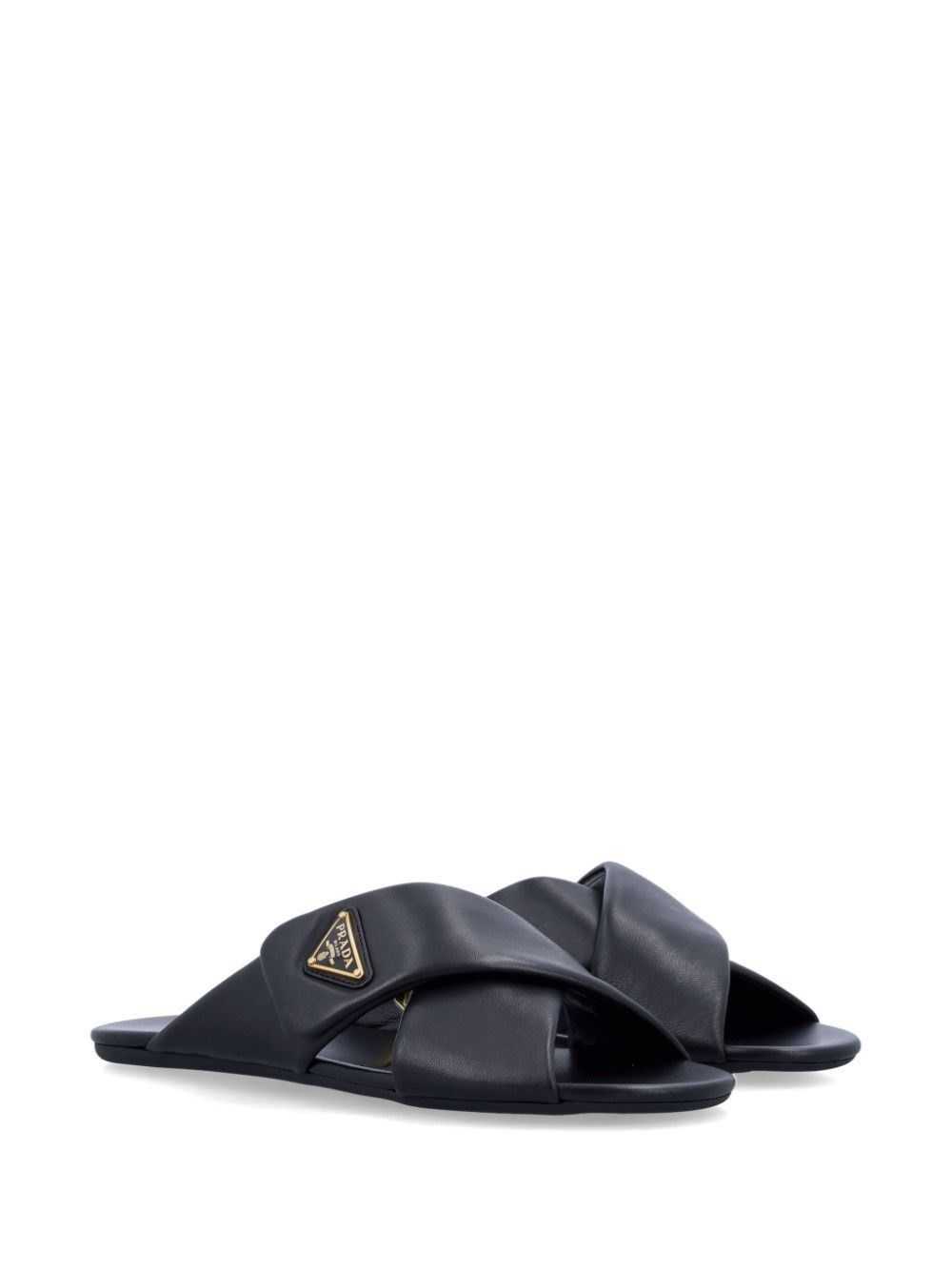 Prada LEATHER SLIDES - image 2