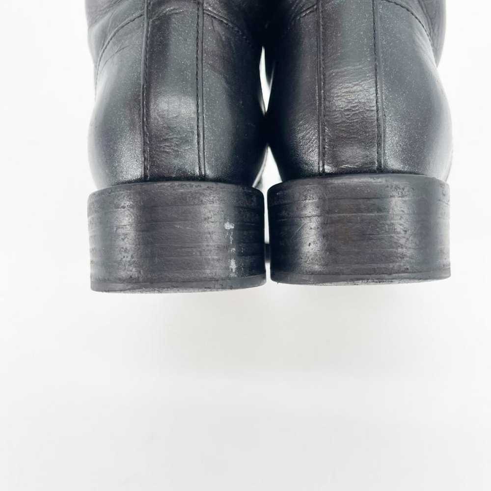 Chanel Leather lace up boots - image 10