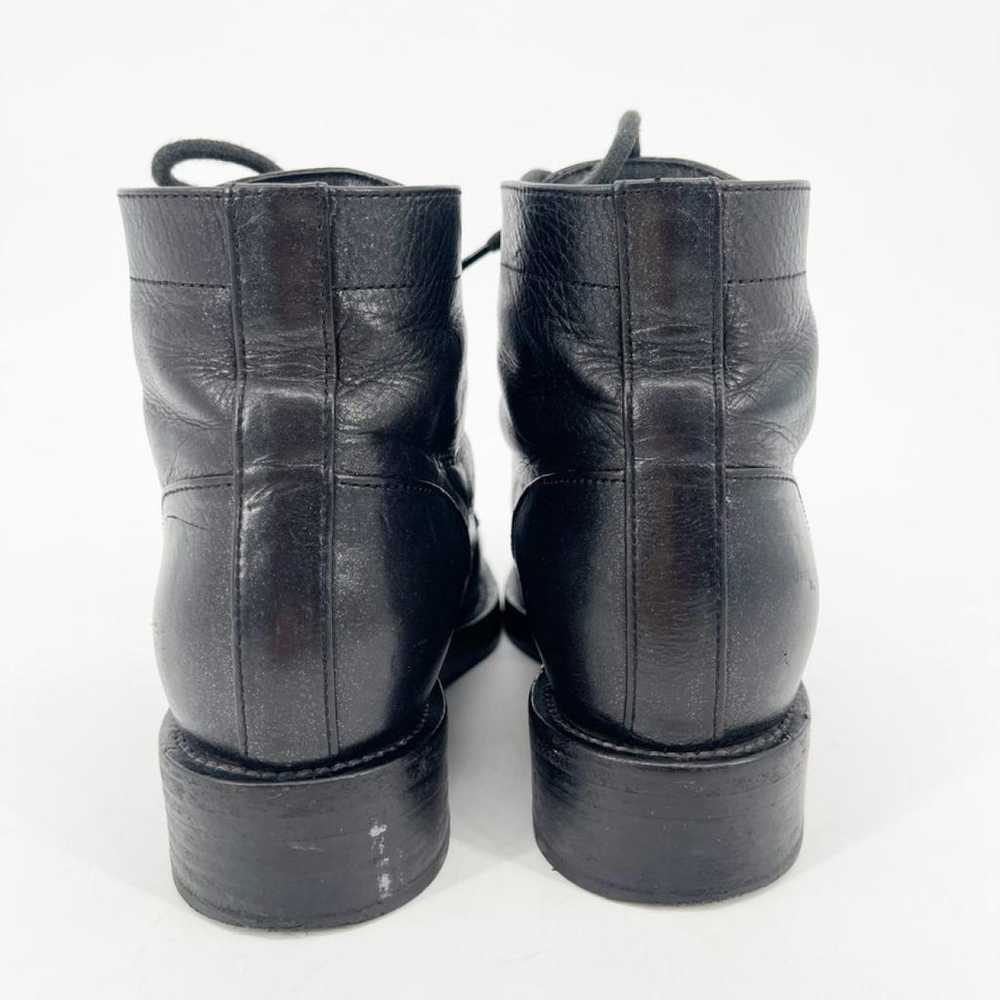 Chanel Leather lace up boots - image 9