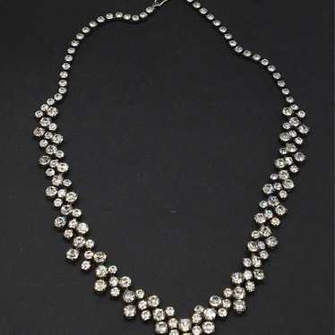 Vintage Crystal Rhinestone Necklace - image 1