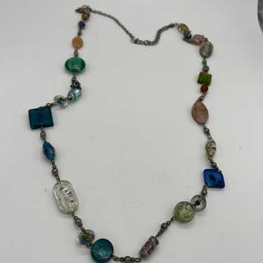 Vintage Glass Bead Necklace - image 1