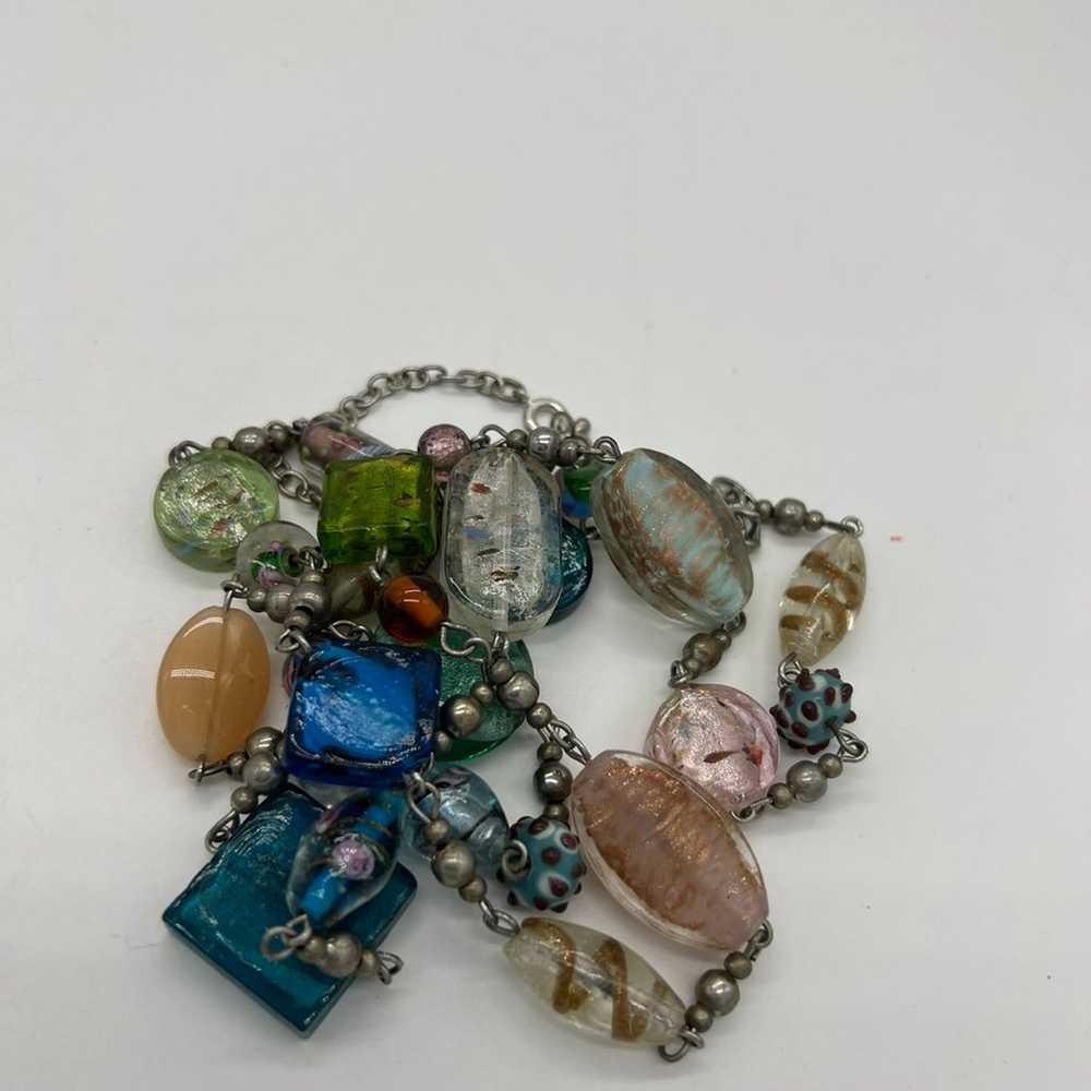 Vintage Glass Bead Necklace - image 2