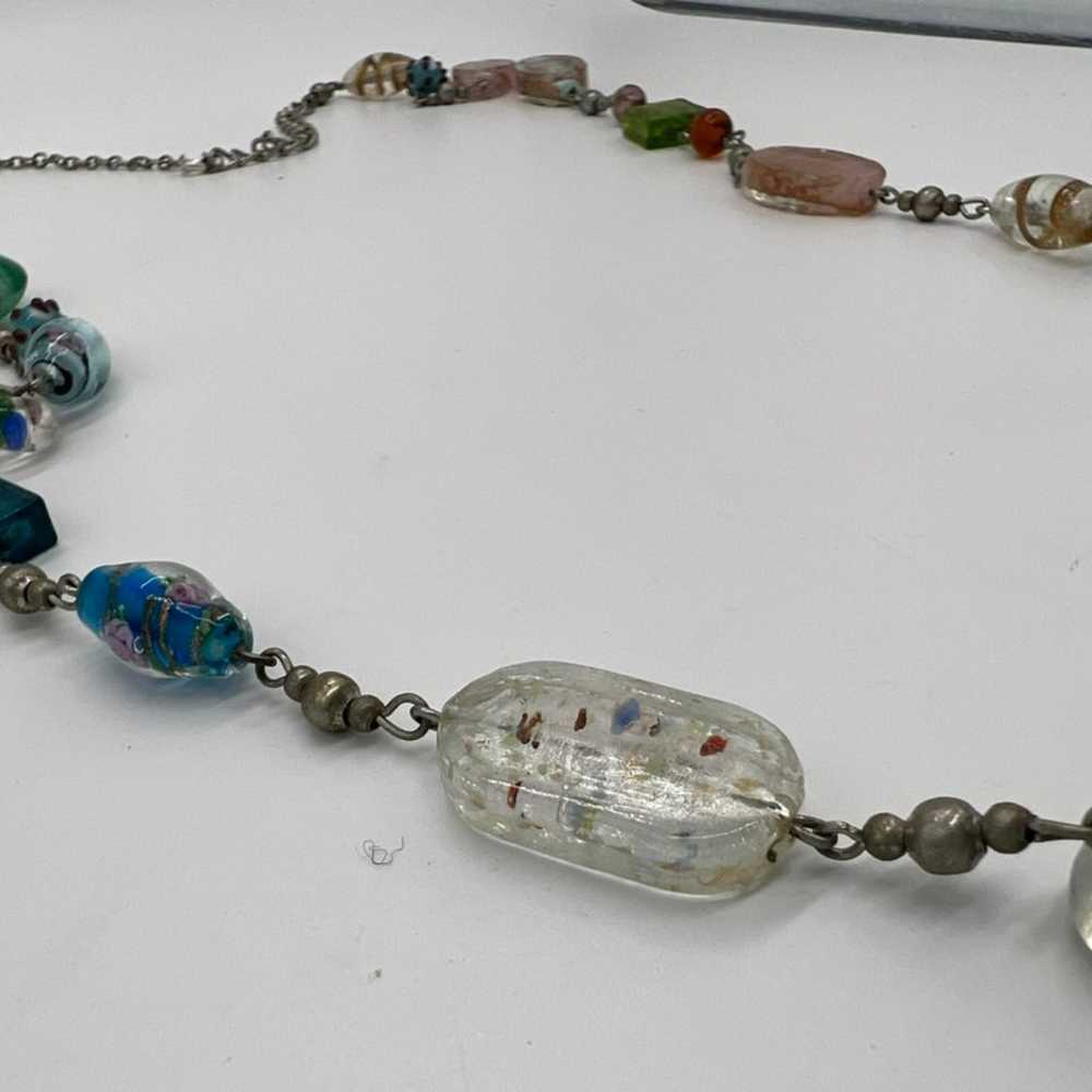 Vintage Glass Bead Necklace - image 3