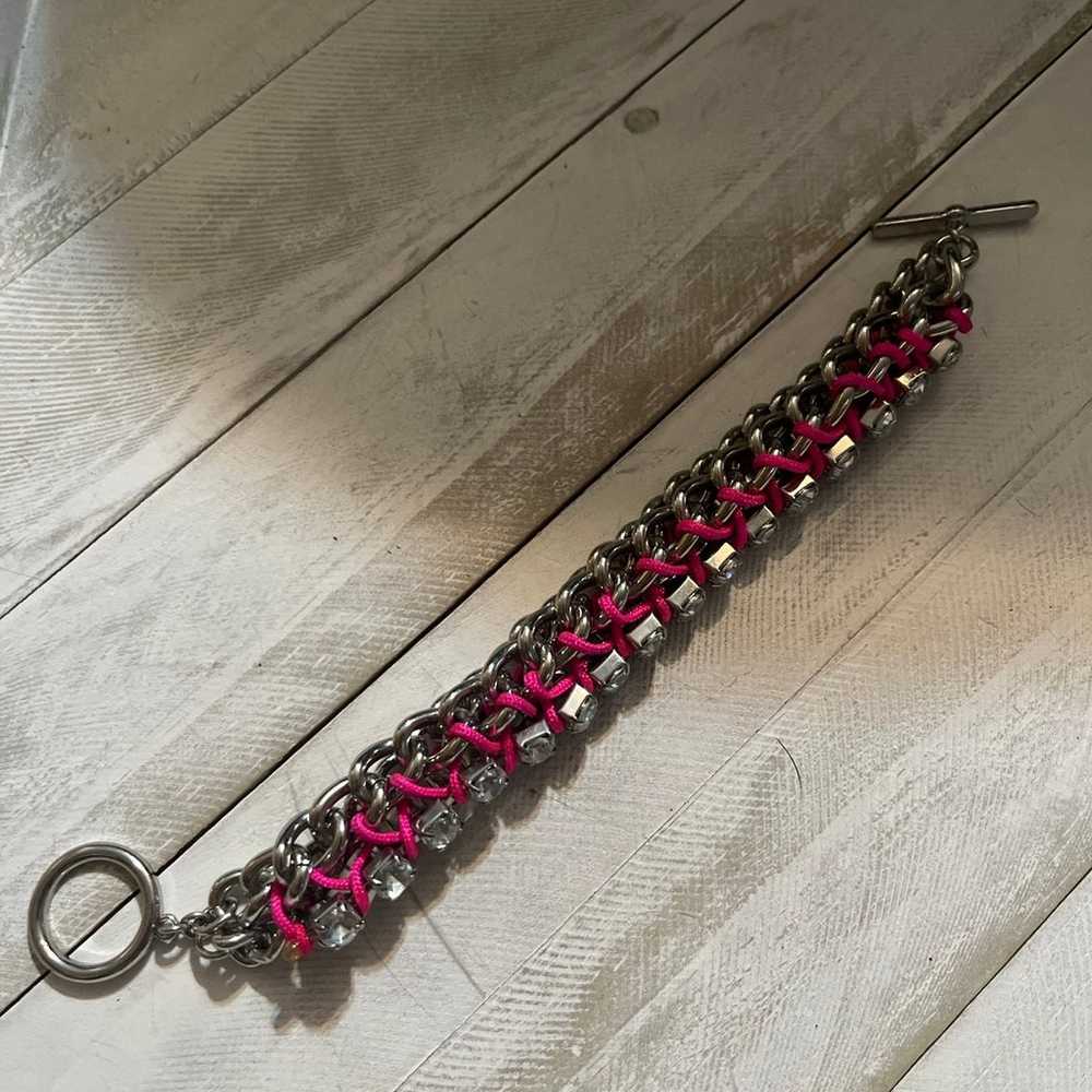 Pink and silver bracelet vintage piece - image 1