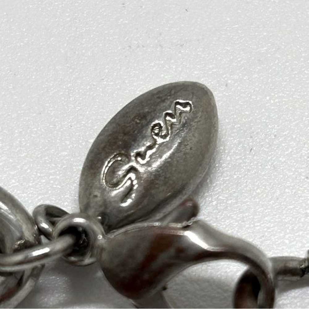 Guess, Vintage Silver Charm Bracelet, 7 Charms, E… - image 3