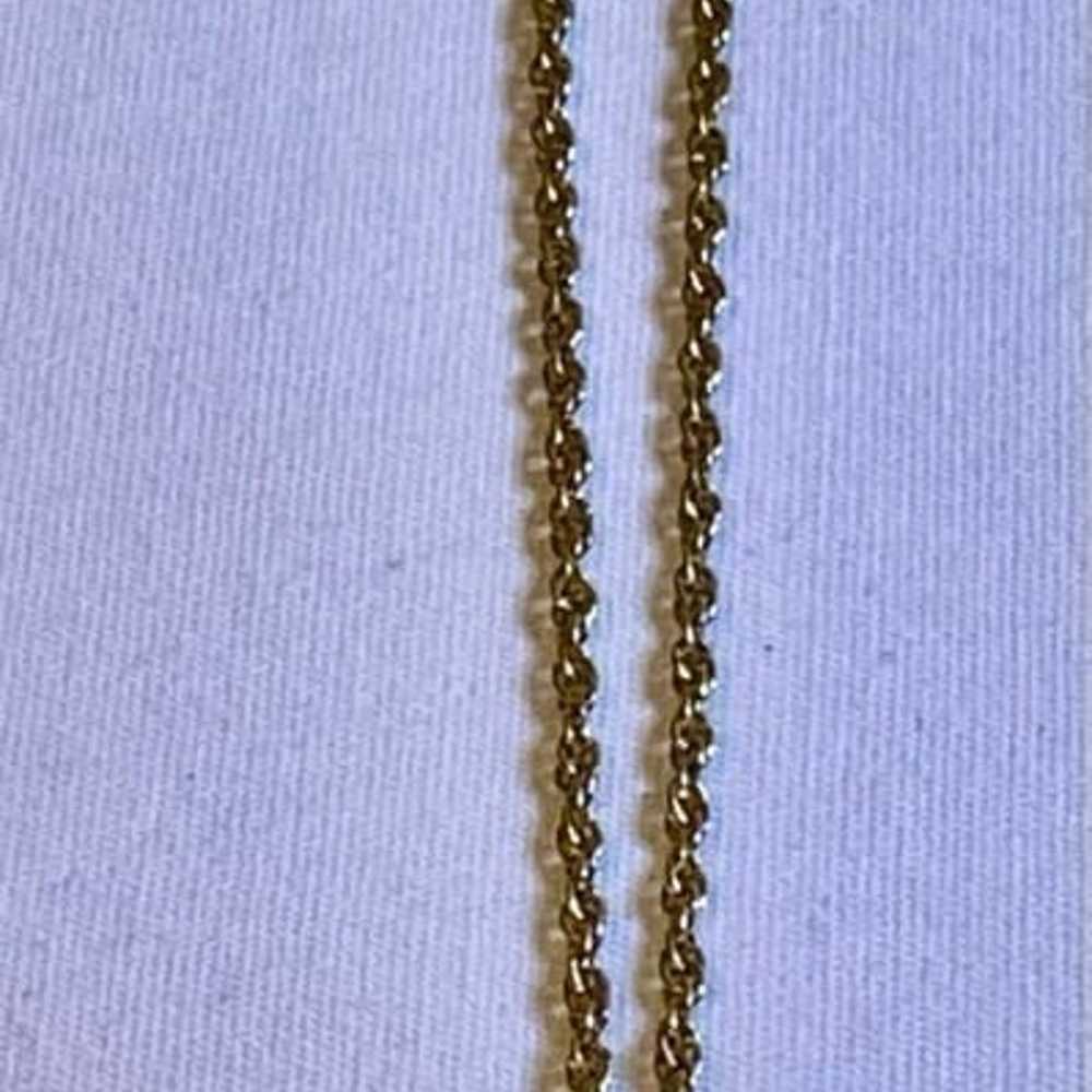 Vintage Avon Gold Tone Necklace with Pendant - image 5