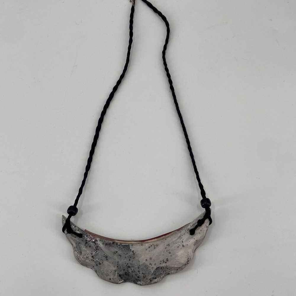 Ceramic bib statement necklace - image 6