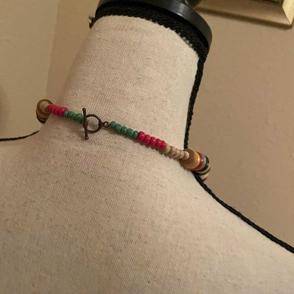 Women’s Necklace Beaded Statement Multi Color Col… - image 6