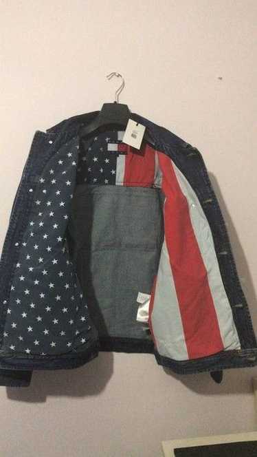 Tommy Hilfiger American Flag Interior Denim Jacket