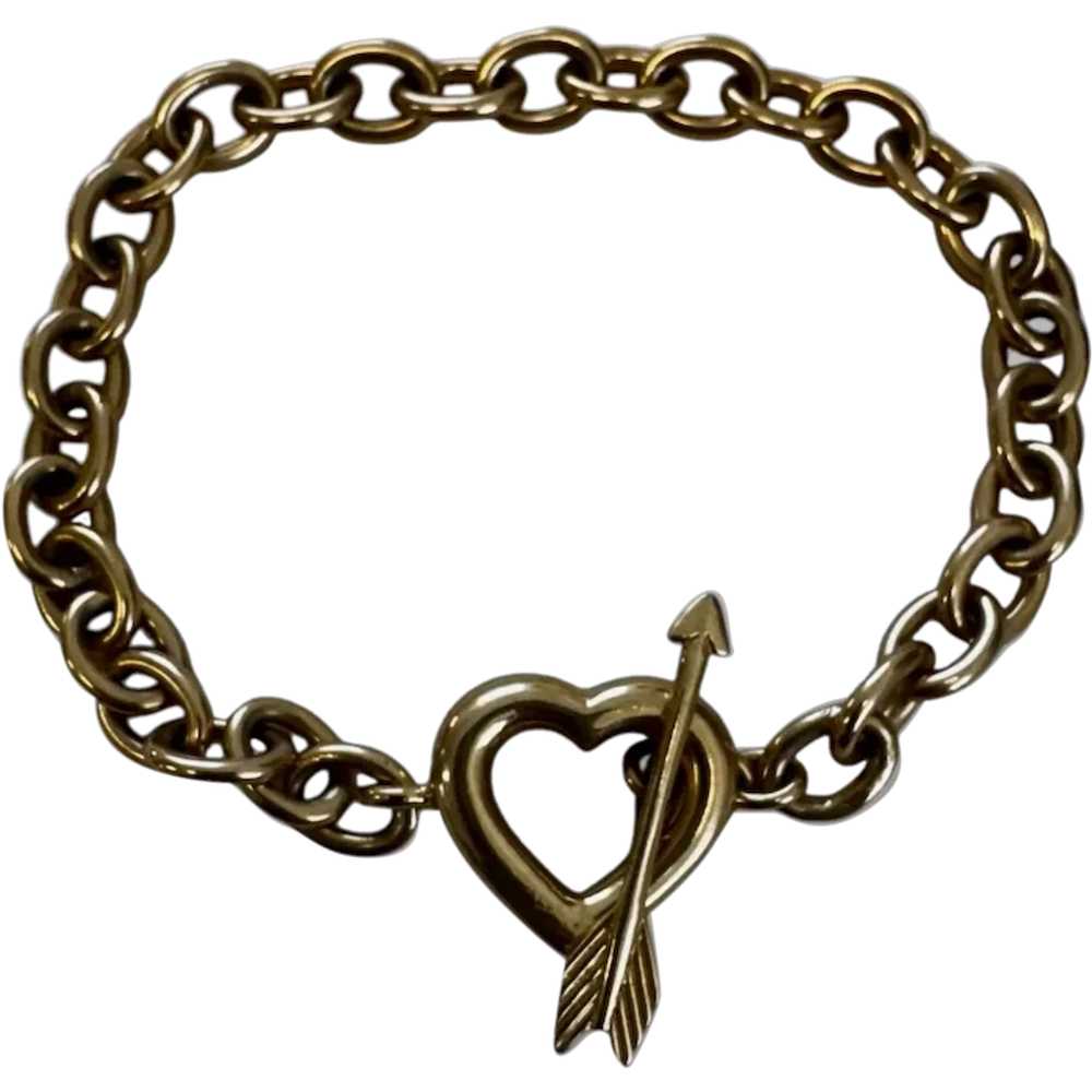 Tiffany & Co. 1994 Collection Heart Arrow Toggle … - image 1