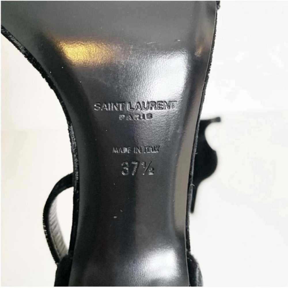 Saint Laurent Amber velvet sandal - image 3