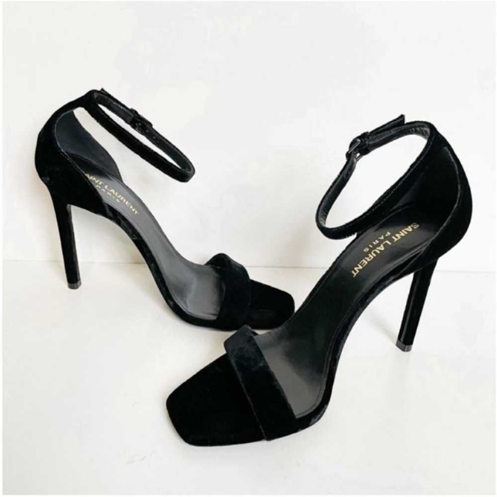 Saint Laurent Amber velvet sandal - image 7