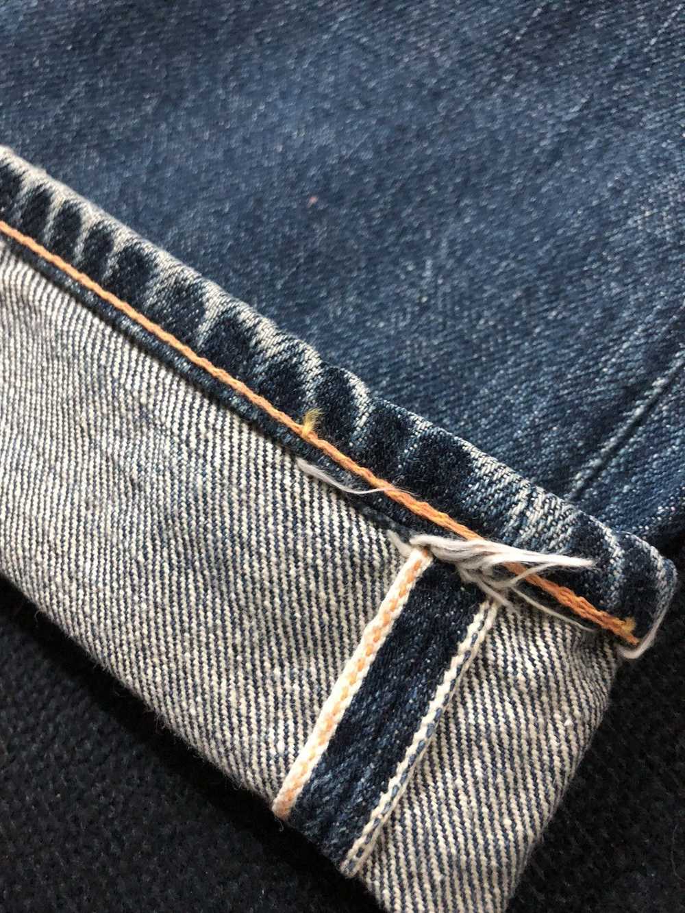 Evisu VINTAGE EVISU SELVEDGE DISTRESSED DENIM JEA… - image 10