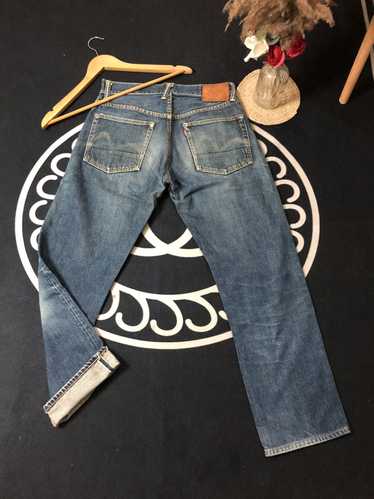 Evisu VINTAGE EVISU SELVEDGE DISTRESSED DENIM JEA… - image 1