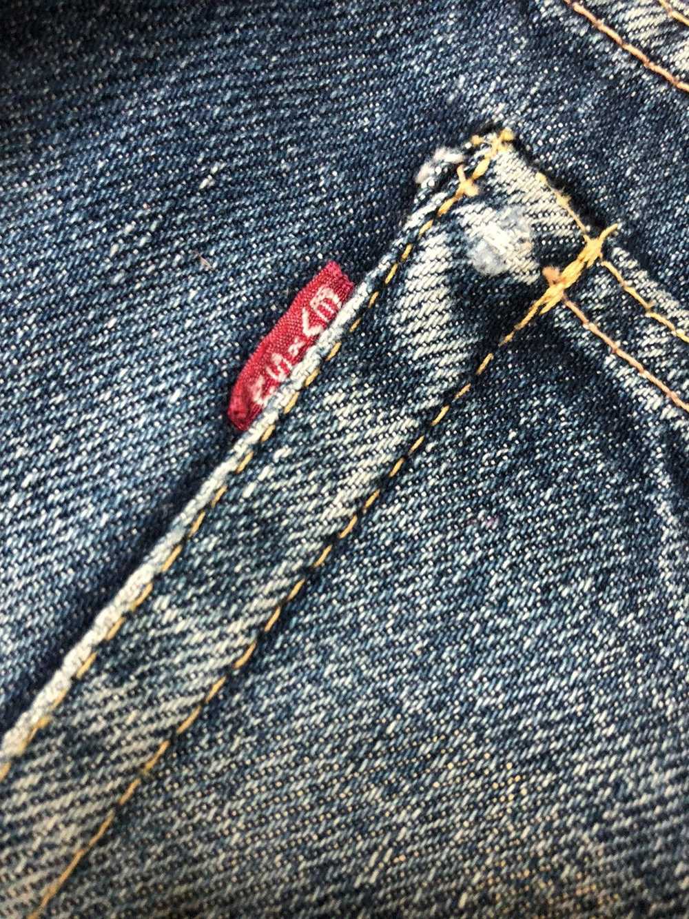 Evisu VINTAGE EVISU SELVEDGE DISTRESSED DENIM JEA… - image 3