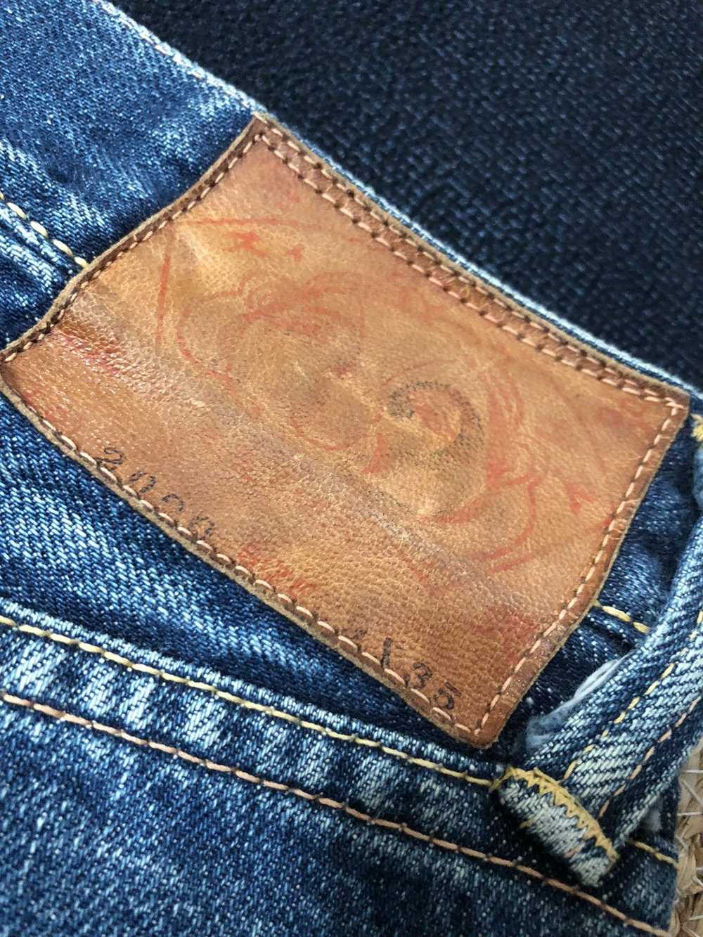 Evisu VINTAGE EVISU SELVEDGE DISTRESSED DENIM JEA… - image 4