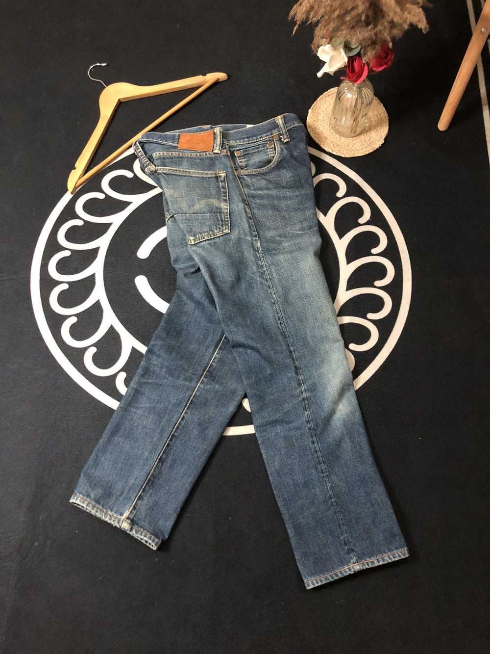 Evisu VINTAGE EVISU SELVEDGE DISTRESSED DENIM JEA… - image 5