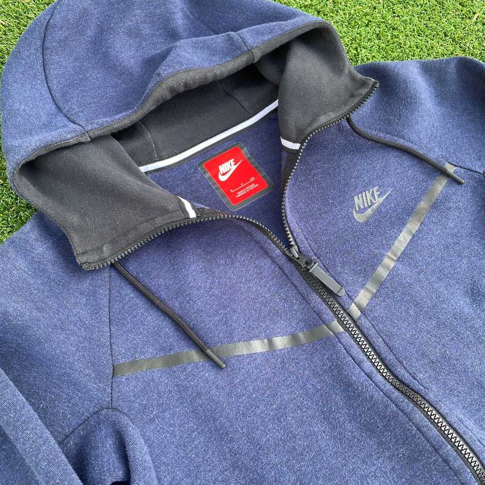 Nike Nike Tech Fleece Hoodie Navy Blue - image 4